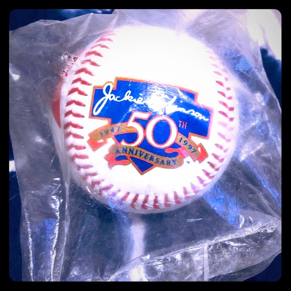 Jackie Robinson 50th Anniversary 1997 Commemorative Baseball MLB W/Ball NEW - Picture 1 of 8
